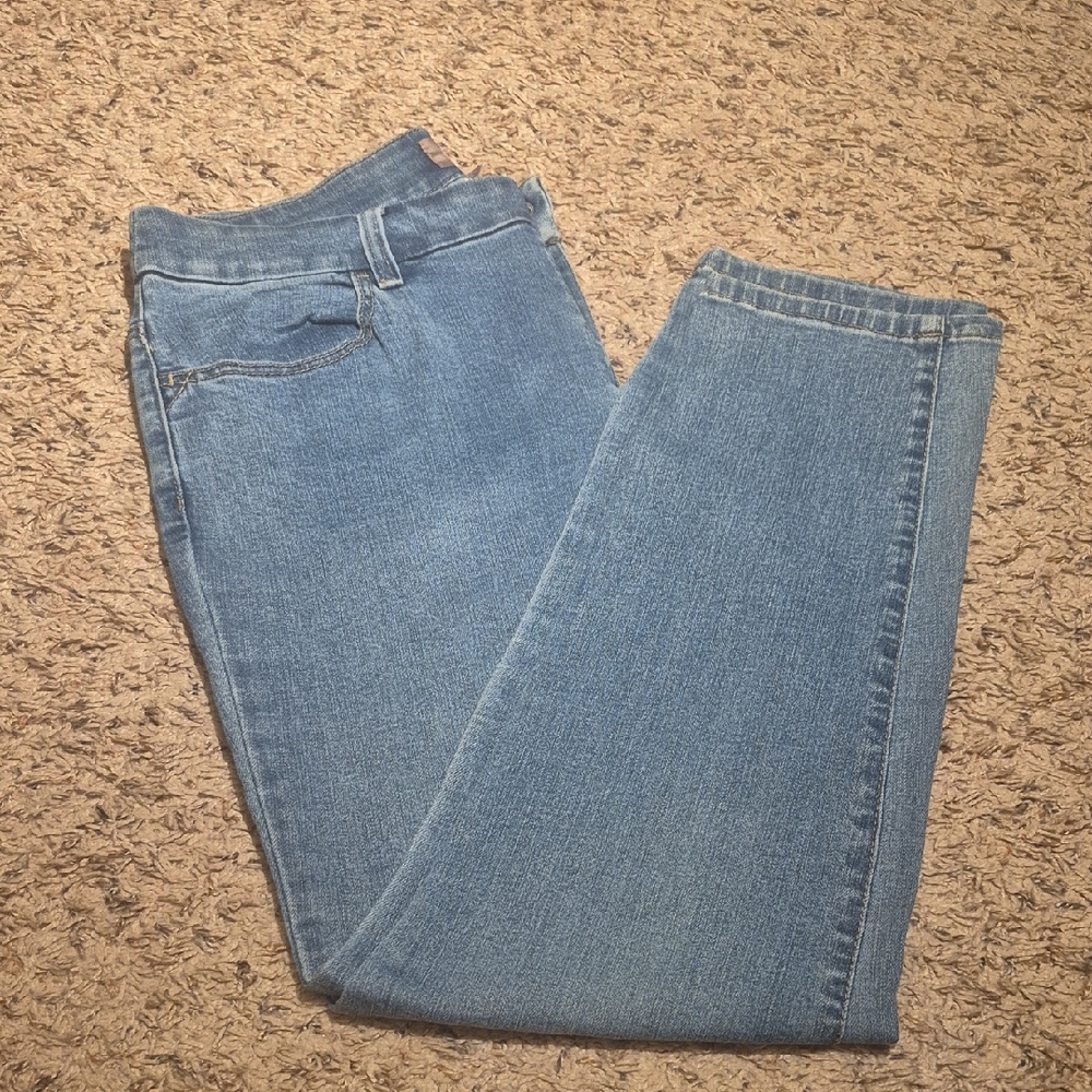 Chico's Classic Blue Straight Leg Ankle Jeans Size 0.5